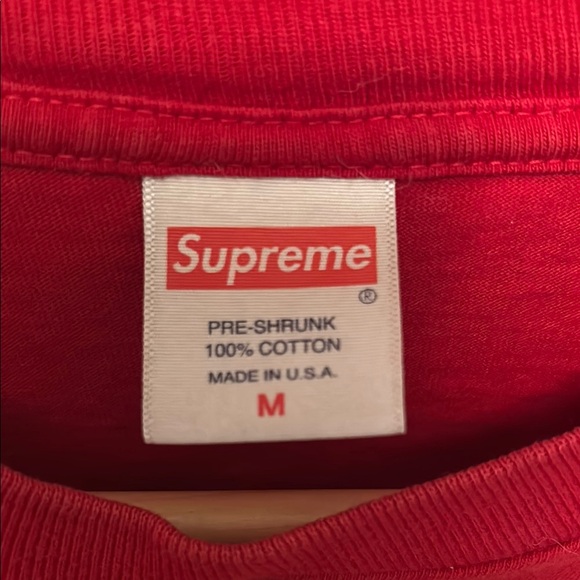 Supreme Red Short Sleeve Tee - Picture 2 of 2